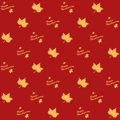 Happy Thanksgiving Vector Seamless Pattern