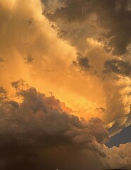 sunset in the clouds