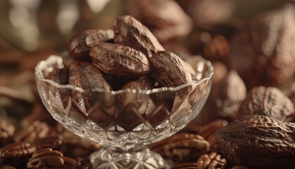 A bowl of whole pecan nuts, ready for snacking or cooking.