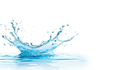 sharp, clean splash of clear water creates refreshing visual impact.