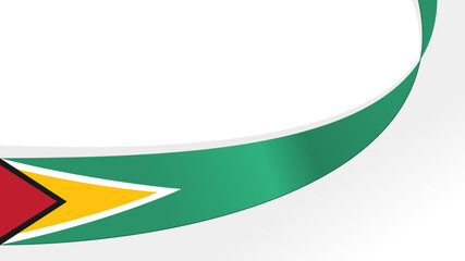 Waving flag of Guyana. background for independence day design