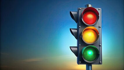 of a traffic light with red, yellow, and green lights, traffic light, signal, road, transportation, stop, go, safety