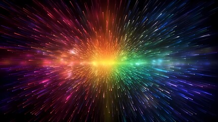 digital technology rainbow color abstract aurora poster background