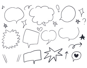 手書き　吹き出し