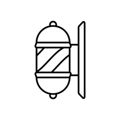 Barber Lamp Pole icon vector design templates simple and modern