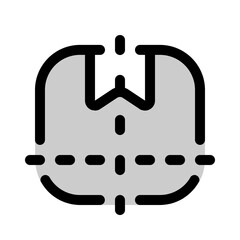 packaging size icon with duotone style, perfect for user interface projects