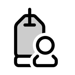 product sales icon with duotone style, perfect for user interface projects