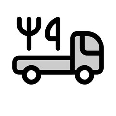 delivery food icon with duotone style, perfect for user interface projects