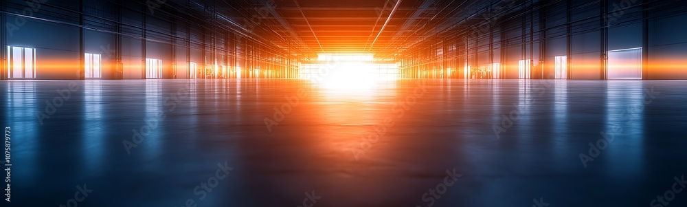 Leinwandbilder a vibrant, illuminated space with beams of light creating an energetic atmosphere and reflecting on 