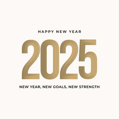Happy new year 2025. Logo icon 2025.