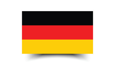 Germany flag official colors and proportion digital vector illustration