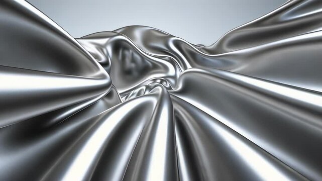  Flowing silver metallic background with an undulating pattern B