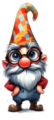 Fototapeta premium Funny Santa Claus cartoon