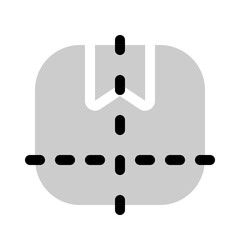 packaging size icon with bulk style, perfect for user interface projects