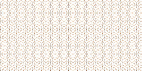 Fototapeta premium Hexagonal shape pattern background | Elegant seamless pattern with multi shape, colourful | Abstract background with gold colour