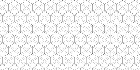 Fototapeta premium Hexagonal shape pattern background | Elegant seamless pattern with multi shape, colourful | Abstract background with double line