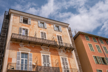 Obraz premium Old town architecture in the French city of Nice.