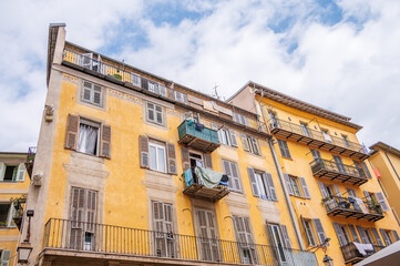 Fototapeta premium Old town architecture in the French city of Nice.