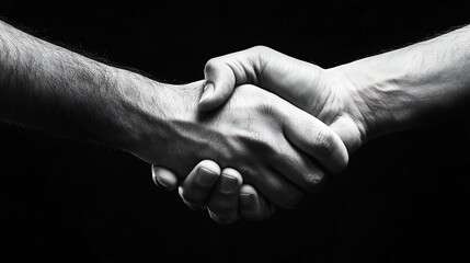 Hands Clasped in Corporate and Partnership Agreement