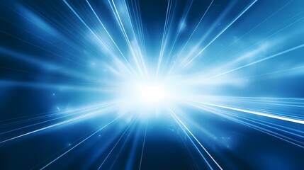 Obraz premium digital technology blue luminous rays poster background