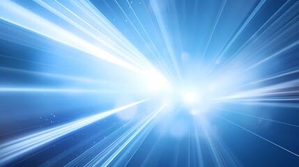 Fototapeta premium digital technology blue luminous rays poster background