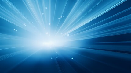 Fototapeta premium digital technology blue luminous rays poster background