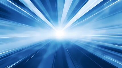 Fototapeta premium digital technology blue luminous rays poster background