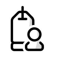 product sales icon with shady style, perfect for user interface projects