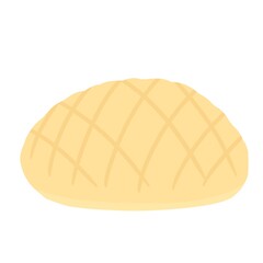 シンプルでかわいいメロンパン