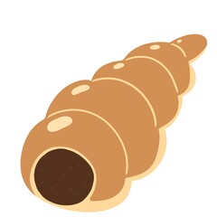 シンプルでかわいいチョココロネ