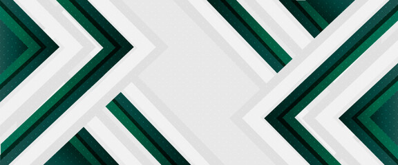 Presentation background design with double stroke shape | Luxury gradient line background for presentation, banner, web, corporate, popular | Gradient dark green color vector background