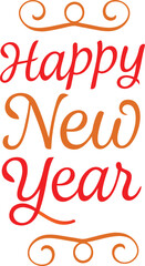 Happy New Year Celebratory Designs and Festive Illustrations for the New Year