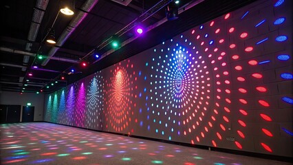Abstract background of flashing disco lights on a wall , disco, lights, colorful, abstract, background, party