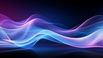 Naklejka premium digital technology purple blue spiral circle particle poster background