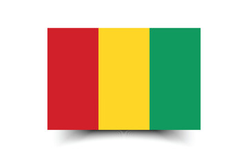 Guinea flag official colors and proportion digital vector illustration