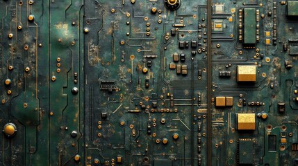 Close-up of a Circuit Board