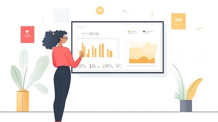 Obraz premium Analyze business data to drive strategic decisions