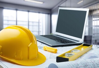Meeting, blueprint, strategy for construction concept