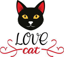 Love Cat Adorable Feline Illustrations and Graphics for Pet Lovers