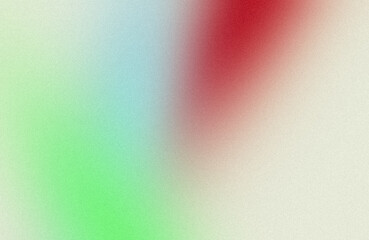 Retro red blue green color grainy gradient backdrop design. Abstract colorful noisy gradient, vibrant, glowing color flow, bright, shine, noise texture background