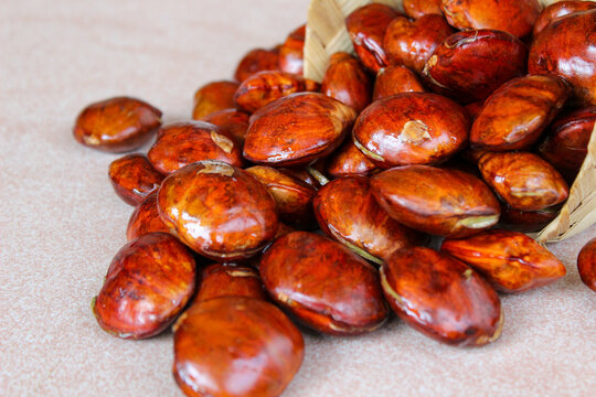 Dogfruit (Archidendron pauciflorum) an Indonesia commonly called djenkol, jengkol or jering. Food Ingredients