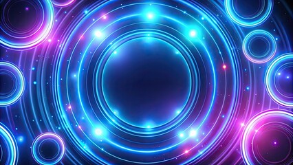 Blue and purple neon circles abstract futuristic motion background, neon, circles, abstract, futuristic, motion, background