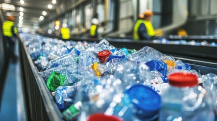 Recyclable waste like newspapers, plastic containers,