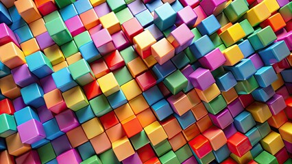 Abstract blocks forming a colorful and dynamic infographic background, , infographic, background, abstract, blocks