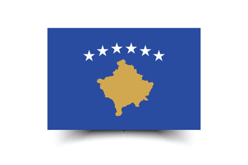 Kosovo flag official colors and proportion digital vector illustration