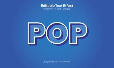 pop text effect