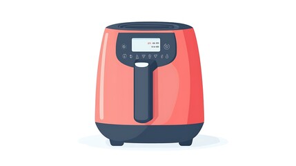 Electric kettle isolated on white background Vector illustration in flat style