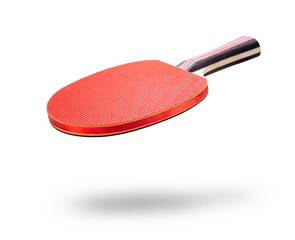 Table tennis racket isolated on white background