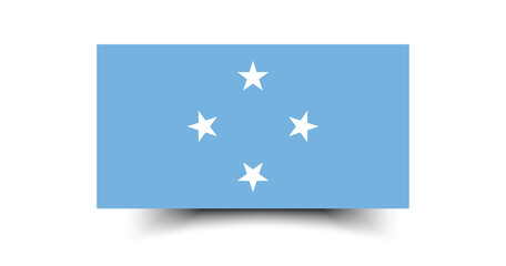 Federated States of Micronesia flag official colors and proportion digital vector illustration