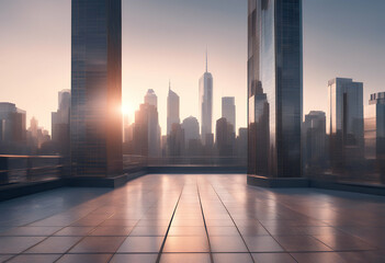 simplicity downtown roof office urban floor design sunrise landscape space cityscape beautiful modern road style pavement sky horizon blank living balcony citylandscape sun deck view abstract sunbeam